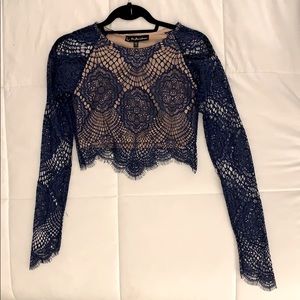 For Love & Lemons Lace Crop Top